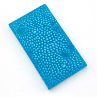 Jewelry epoxy resin Squama Pattern onlays blue 130x50x8mm