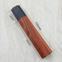 Заготівля під рукоятку для японського ножа Red Sandalwood/Ebony