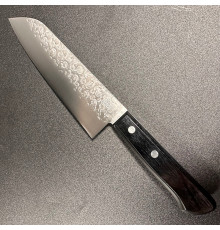 Takamura Santoku Chromax Tsuchime 170mm Japanese kitchen knife