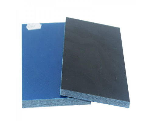 Micarta slips No. 92260 black-blue with fabric tex 6.2x80x130 mm