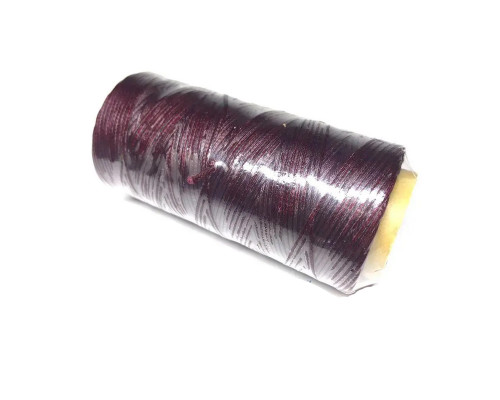 Thread waxed flat 1mm (100m) burgundy mod 138