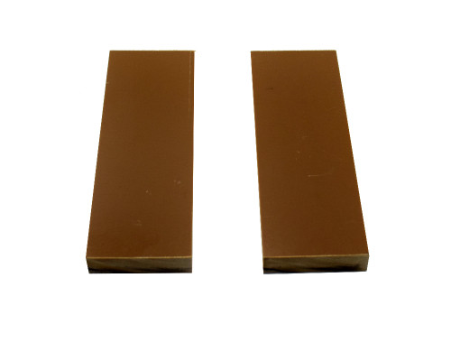   Knife handle pads G10 London Tan (light brown) 125x40x9.2mm (pair)