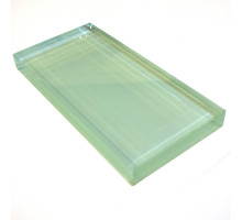 Double-sided platform 200x100mm made of glass with one frosted side