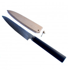 Yoshihiro Petty Hammered Damascus Steel Japanese kitchen knife