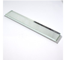 Mirror blank 150x25x6mm glued to aluminum