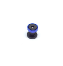 Chicago screw with decorative anodized washer (blue)
