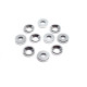 Decorative anodized washer 10/4mm (silver)