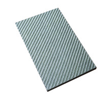 Linings carbon No. 93810 Silver Twill (3 K) 4x80x130 mm