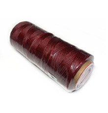 Thread waxed flat blood red 1mm (100m) cherry mod 050