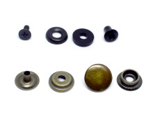 Set button KAPPA 15mm (antique) + mounting assembly