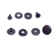 Set button KAPPA 15mm (black) + mounting assembly