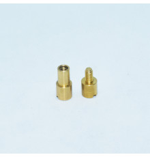 Coupler - head 8mm, neck 6mm, thread M4 (Brass) reinforced 1 piece