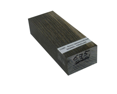 Stabilized wood block Ash straight-grained, RESINOL, 130x45x35