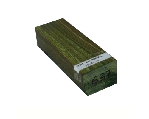 Stabilized wood block Elm, RESINOL, 130x45x34