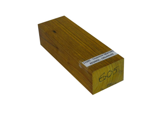 Stabilized wood scumpia bar (fustik), RESINOL, 135x44x33