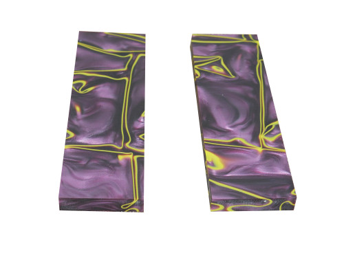 Overlays acrylic violet-yellow 125x40x9 mm