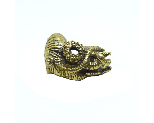 Lanyard bead Octopus (bronze)