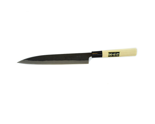 Japanese kitchen knife Fukamizu Sashimi-bocho Black 210 mm