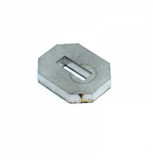 Bolster stainless steel octagonal 24x19x4mm hole 12x4mm