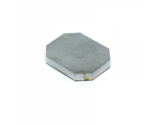 Bolster stainless steel octagonal 27x21x4mm without hole
