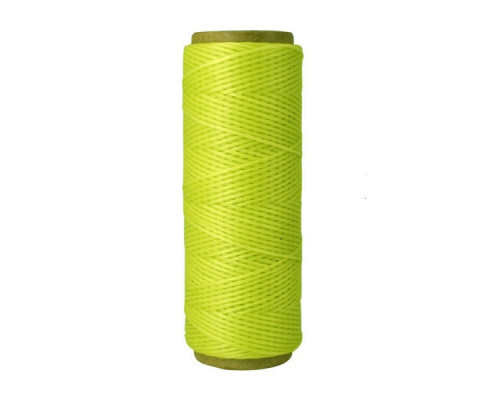 Thread waxed flat 1mm (100m) light green