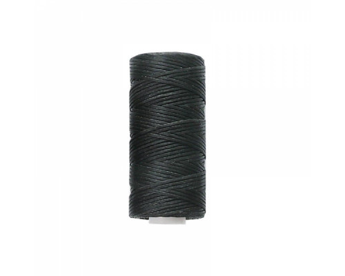 Thread waxed flat 1mm (100m) black