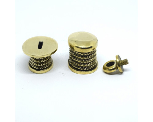 Knife pair №49 Ropes (with screw) bronze