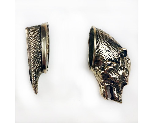 Knife pair №20-1 Bear + Wool bronze