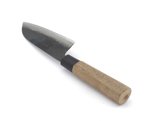 Japanese kitchen knife Kurouchi Santoku TOSA 165 mm