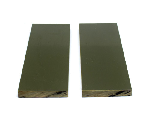 Overlays G10 for the handle of the knife Olive (olive) 125x40x6.4mm (pair)