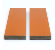  Overlays G10 for the knife handle Orange-Beige-Black (orange-beige-black) 125x40x9.4mm (pair)