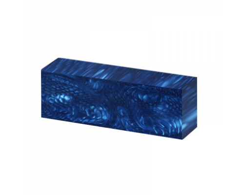 Acrylic block 120x40x30 mm Juma Blue Snake Block