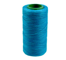 Thread waxed flat 1mm (100m) blue