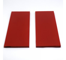 Overlays G10 for the handle of the knife Red (red) 125x40x3mm (pair)