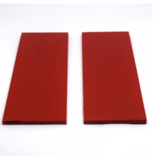 Overlays G10 for the handle of the knife Red (red) 125x40x3mm (pair)
