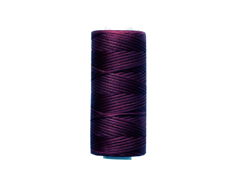 Thread waxed flat 1mm (100m) burgundy