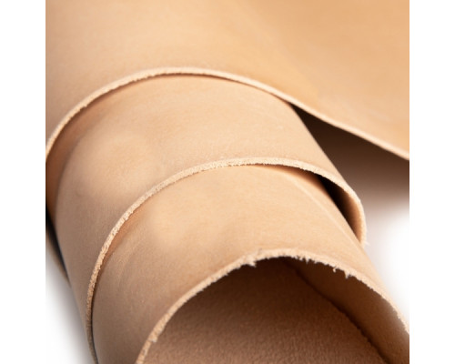Vegetable tanned leather 20x30x2mm (Italy undyed)