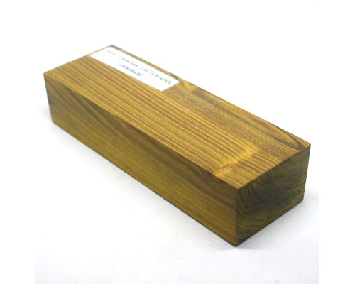 Preserved wood Scumpija block, CACTUS JUICE, 130x44x30