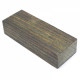 Stabilized wood block Zebrano green Crilate 126x47x28mm