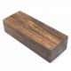 Stabilized wood Zebrano Red Crilate 127x47x31mm