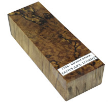 Stabilized wood block Alder Spalt CACTUS JUICE 127x43x33