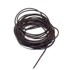 Cord 2mm leather round brown  1m