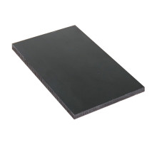 Micarta lining No. 92053 black with fabric tex 6.2x80x130 mm