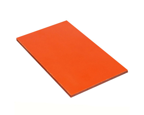 Micarta lining No. 92073 black-orange 4x80x130 mm