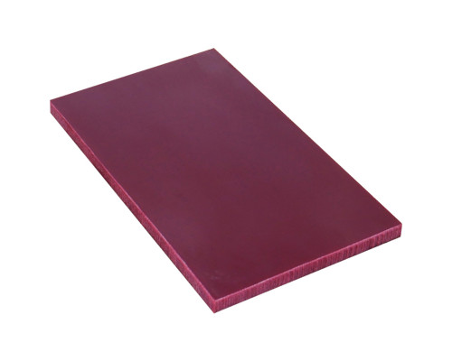 Micarta slips No. 92160 burgundy with fabric. tex 6.2x80x130 mm