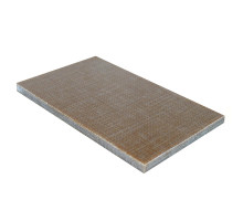Micarta slips No. 92630 pronounced texture dark sand 6.2x80x130 mm