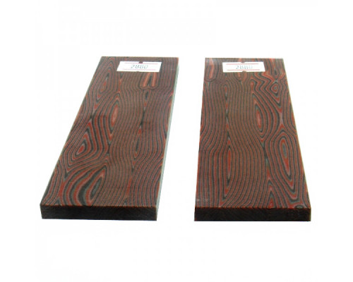 Micarta overlays No. 92880 Eco-wood (red) 6.2x40x130