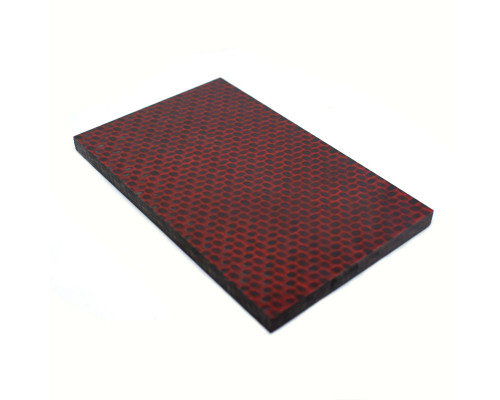 Lining carbon No. 93632 Red twill 8.2x80x130 mm